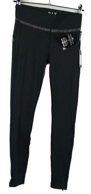 Nové - Dámské černé sportovní funkční legíny NLY 