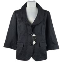 Nové - Dámské černé vzorované sako Wardrobe 