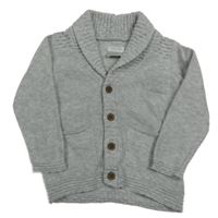 Světlešedý propínací svetr Mamas&Papas