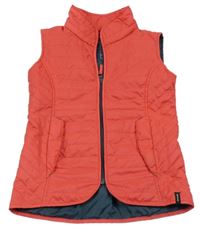 Malinová šušťáková lehce zateplená vesta Fouganza