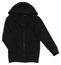 Čierna prepínaci mikina s nápisom a kapucňou George