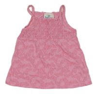 Růžový top s motýlky Topomini