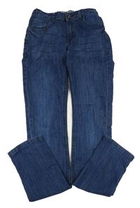 Tmavomodré elastické rifle