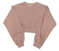Ružová crop mikina H&M