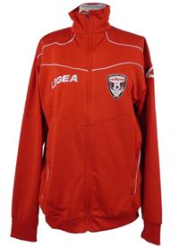 Pánska červená prepínaci športová mikina s nápisom Legea