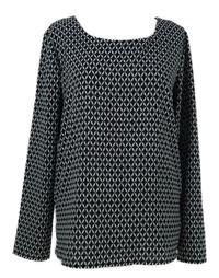 Dámská černo-bílá vzorovaná halenka Esmara