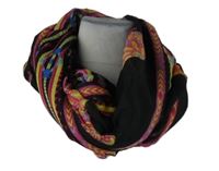 Dámský černo-barevný kolový šátek 