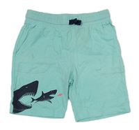 Pomněnkové bavlněné kraťasy se žraloky H&M