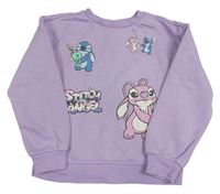 Lila mikina se Stitchem Disney