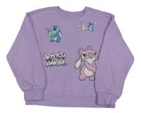 Lila mikina se Stitchem a Angelou Primark