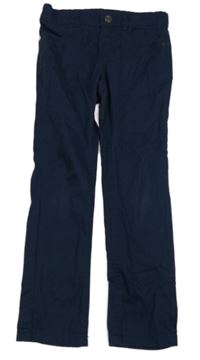 Tmavomodré plátenné nohavice C&A