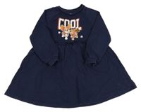 Tmavomodré teplákové šaty s nápisem - Tlapková Patrola Nickelodeon