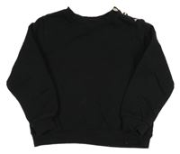 Čierna mikina s gombíkmi H&M