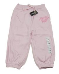 Nové - Svetloružové tepláky s nápisom Dunnes