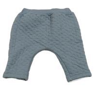 Modrošedé prešívané tepláky