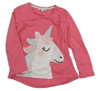 Ružové tričko s jednorožcom Bluezoo