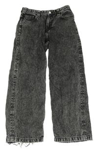 Černo.-sivé plesňové baggy rifle H&M