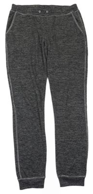 Čierno-tmavosivé melírované úpletové tepláky H&M