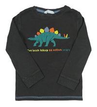 Sivé tričko s dinosaurom M&S
