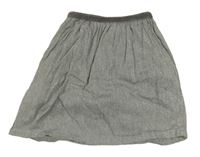 Sivo-strieborná trblietavá sukňa zn. Matalan