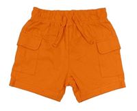 Oranžové bavlnené cargo kraťasy zn. Nutmeg