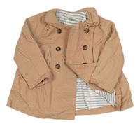 Staroružová plátenná jesenná parka Mamas&Papas