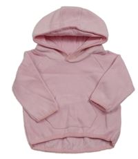 Svetloružová fleecová mikina s kapucňou Matalan