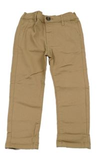 Béžové plátěné chino kalhoty St. Bernard 