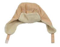 Broskvová manšestrová zateplená beranice Kiabi