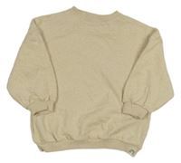 Béžová oversized mikina s dúhou Next