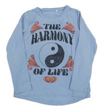 Modré triko s potiskem Name it