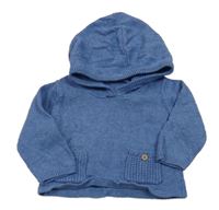 Modrý sveter s kapucňou Matalan