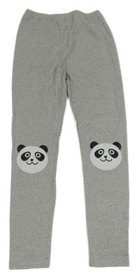 Sivé legíny s pandami Shein