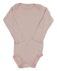 Svetloružová -biele pruhované body Impidimpi