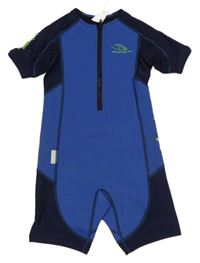 Modro-tmavomodrý kraťasový neopren 