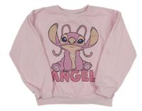 Svetloružová mikina so Stitchem Disney