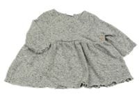 Šedé melírované úpletové šaty F&F