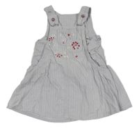 Svetlofialové menšestrové šaty s kvetmi Campus