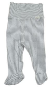Modro-bílé pruhované polodupky H&M