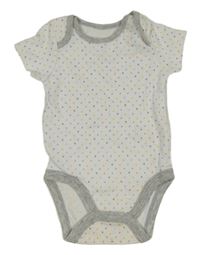 Bielo-sivé body s farebnymi bodky