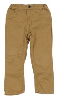 Béžové plátenné nohavice H&M