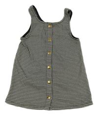 Čierno-smotanové vzorované prepínaci šaty H&M