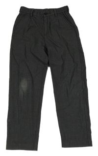 Tmavosivé loose fit nohavice H&M
