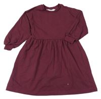 Mahagónovoé teplákové šaty H&M
