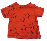Červené melírované tričko s hviezdičkami Mothercare