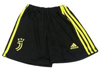Černo-žluté sportovní fotbalové kraťasy - Juventus - Adidas