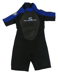 Černo-tmavošedo-safírový neopren s logem TWOBAREFEET