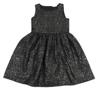 Černo-stříbrné vzorované šaty name it.