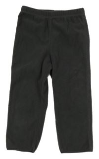 Tmavosivé fleecové nohavice H&M