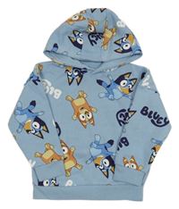 Modrá mikina s pejsky - Bluey a Bingo a kapucí PRIMARK
